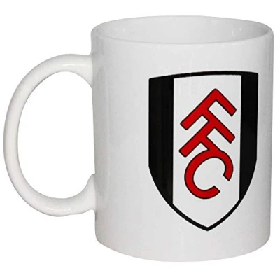 Image of Official Fulham FC Football Crest Ceramic Coffee &amp; Tea Mug (11oz)