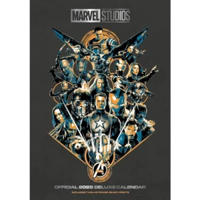 Image of 2025 Calendar Marvel Month to View A3 Deluxe Official Product