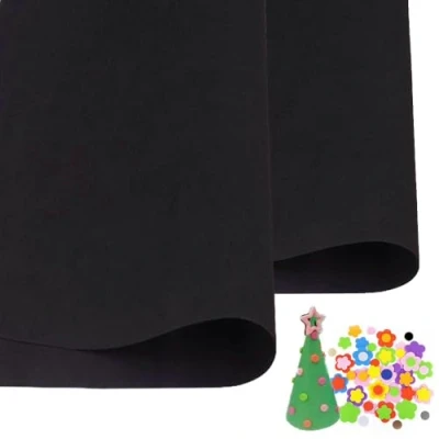 Image of 10Pcs Black EVA Foam Sheets Cosplay 1mm Thick 50cm*50cm Papers for Arts Crafts DIY Project