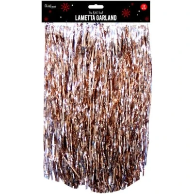 Image of Ditzy Doll ROSE GOLD LAMETTA GARLAND Christmas Decoration Tree House Party Tinsel Hanging