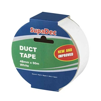 Image of SupaDec White Duct Tape 50m Roll