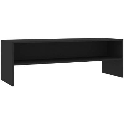 Image of vidaXL TV Cabinet Black 120x40x40 cm Engineered Wood