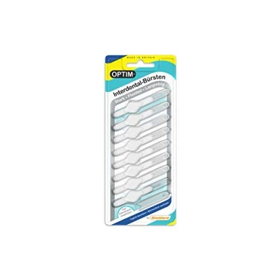 Image of OPTIM Interdental Brushes Pack of 8 White 0.35 mm Size 00