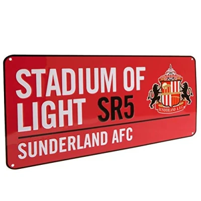 Image of Sunderland AFC Official Street Sign (One Size) (Red)