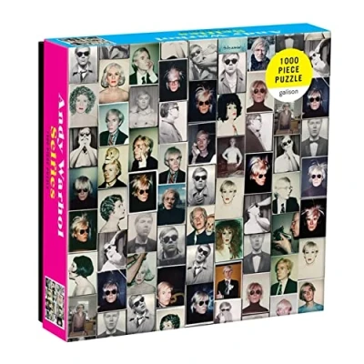 Image of Andy Warhol Selfies 1000 Piece Puzzle in a Square Box
