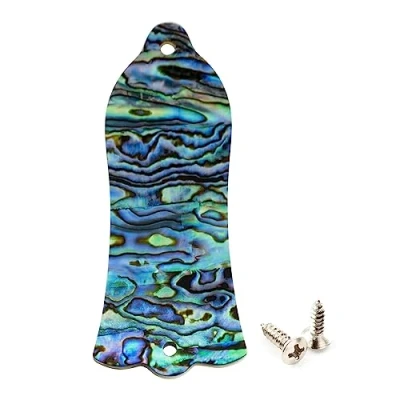 Image of Musiclily Pro Natural Paua Abalone Shell 2 Hole Guitar Truss Rod Cover for USA Made Les Paul