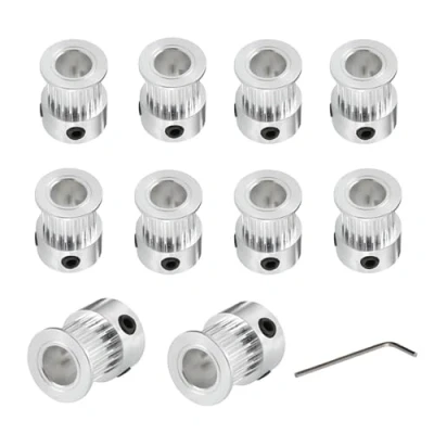 Image of BZ 3D GT2 Pulley 20 Teeth 8mm Bore 10mm Width Timing Wheel for Printer 9mm/10mm Belt.(10 pcs)