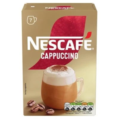 Image of Nescafe Cappuccino Instant Coffee 7 x 15.5g Sachets