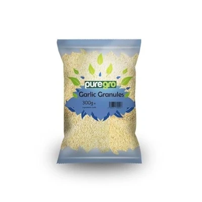 Image of Puregro Premium Quality Garlic Granules 300g Granulos De Ajo Clove Coarse Powder.