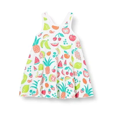 Image of Hatley Girl&#039;s Trapeze Dress, Fresh Fruits, 8 Years