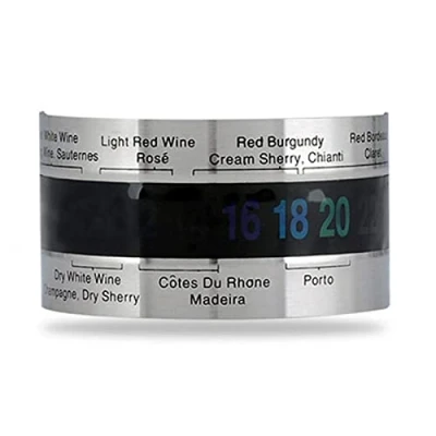 Image of vsilay Stainless Steel Wine LCD Thermometer Bottle Beer Red Wines Bracelet Temp Sensor