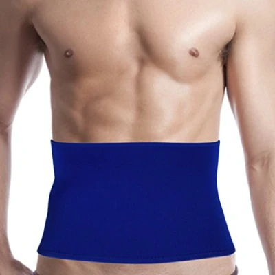 Image of Faxianther Adjustable Neoprene Waist Back Support Unisex Adults Lumbar Kidney Trimmer Belt Brace Abdominal Stomach Protector Band Guard for Weightlifting Gym Sports
