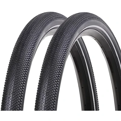 Image of Contrast Nutrak Speedster 27.5&quot; x 1.95 Bike Tyres with Puncture Belt &amp; Reflective Stripe (Pair)