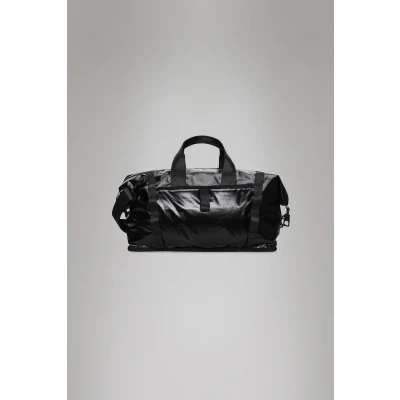 Image of RAINS Sibu Coated Faux Patent Weekend Bag