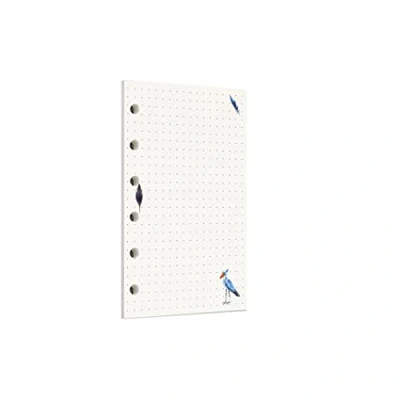 Image of Zelten 45 Sheets 90 Pages Colorful Loose Leaf Punched Paper Refills for 6 Hole Binder Personal Organizer Diary Notebook Refillable Planner (A7, Rainforest Dotted)