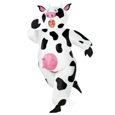 Image of Morph Cow Inflatable Costume Outfit Halloween Blow Up Costumes Adult
