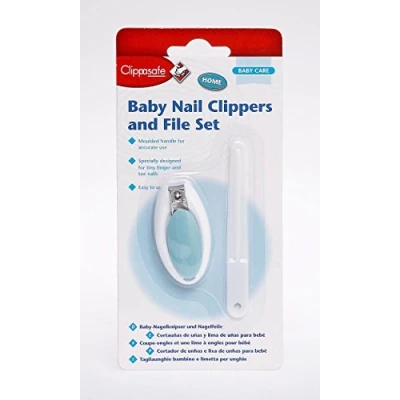 Image of CLIPPASAFE Baby Nail Clippers &amp; File Set