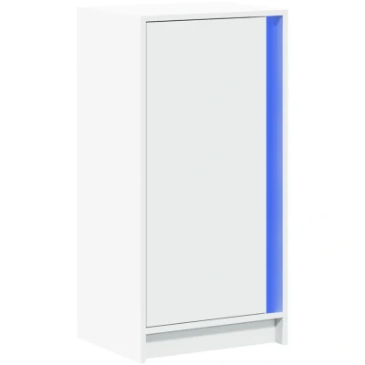 Image of vidaXL Sideboard with LED White 42.5x34x85 cm Engineered Wood