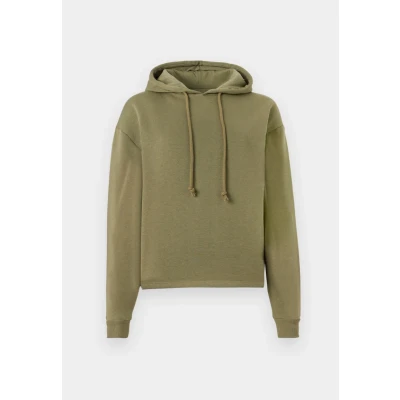 Image of Pieces Chilli LS NOOS BC Hoodie, Women&#039;s, Size: Small, Deep lichen green