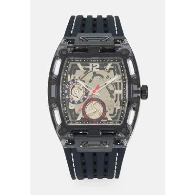 Image of Guess Phoenix Watch, Men&#039;s, Size: One Size, Navy matte