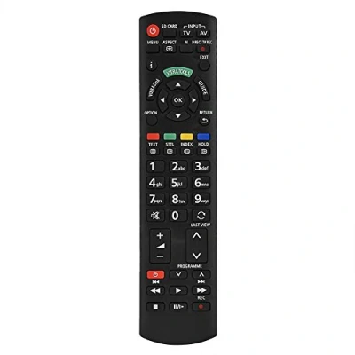 Image of Richer R Replacement Smart TV Remote Control,Universal Television Controller for Panasonic N2QAYB000487 Black