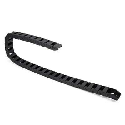 Image of sourcing map R18 10mm x 15mm（Inner H*Inner W）Black Plastic Cable Wire Carrier Drag Chain 1M Length for CNC