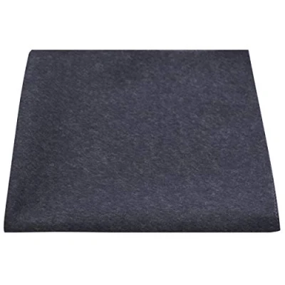 Image of King &amp; Priory Luxury Navy Blue Donegal Tweed Pocket Square, Handkerchief