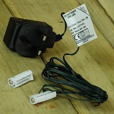 Image of Premier Decorations 2 x AAA 3V Mains Adaptor Battery Replacement