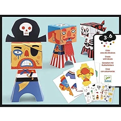 Image of Djeco DJ09042 Small Gift for Little Ones Paper Toys, Mixed