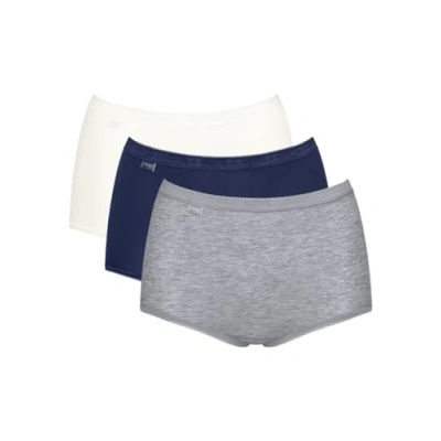 Image of Basic+ Maxi 3 Pack Briefs White/Navy/Grey Multi L 14
