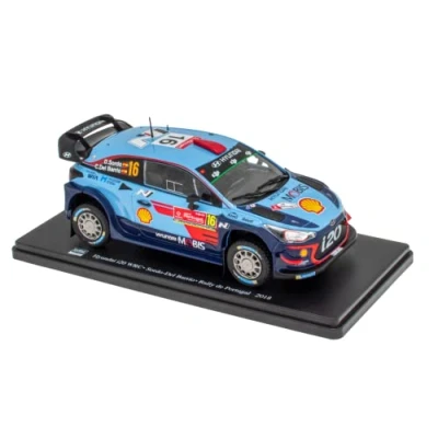 Image of OPO 10 Miniature car 1/24 compatible for Hyundai i20 WRC Sordo Rally of Portugal 2018 WRC04