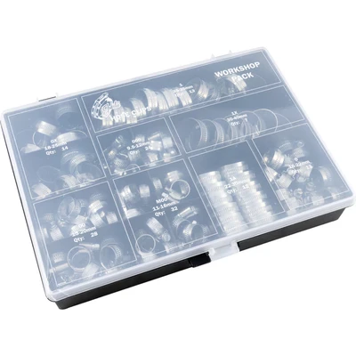 Image of Jubilee HCP143MS Workshop Clip Pack (Pack of 143), Silver