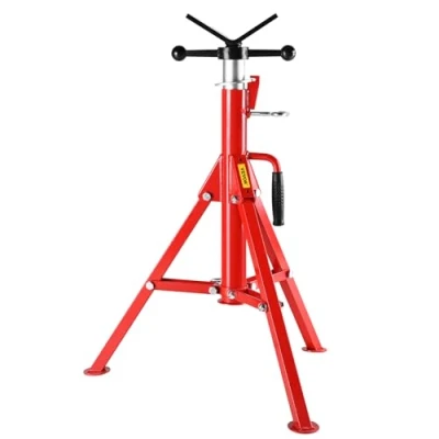 Image of Mophorn V Head Pipe Stand Adjustable Height 28 52 Inch, Jack Stands 2500 LB. Capacity,Folding Portable 1/2 to 12 Inch Supporting,Steel