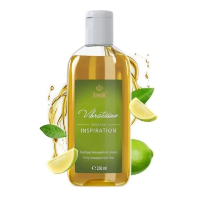 Image of Vibratissimo “Inspiration Massage Oil, Love Body Oil with a Lime Scent