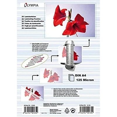 Image of Olympia 9178 Laminating Pouches DIN A4 125 Micron