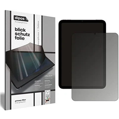 Image of dipos I Privacy Filter compatible with Apple iPad mini 6 Screen Protector [dipos Anti Spy] 4 Way Protection