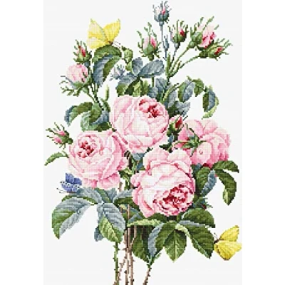 Image of Luca S SRL BA2373 Bouquet of Roses Cross Stitch Kit