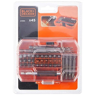 Image of BLACK+DECKER A7235 XJ Drill Set Orange (45 Piece)