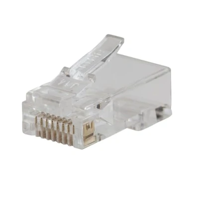 Image of Klein Tools VDV826 702 Pass Thru Modular Data Plug, RJ45 CAT5E, Gold Plated, Through Connectors 50 Pack