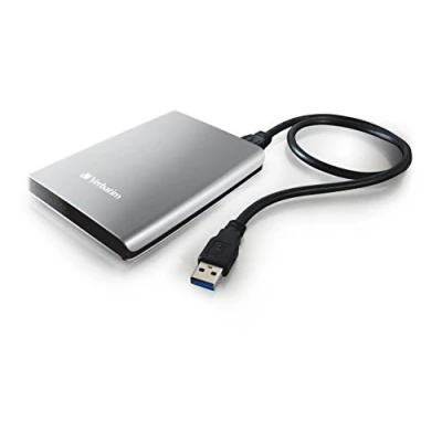 Image of Verbatim Portable Hard Drive 1TB Silver 53197