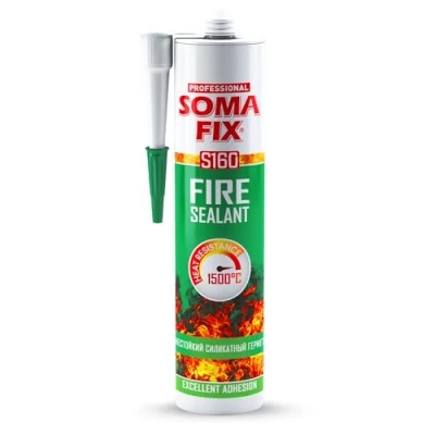 Image of Fire Cement Ready Mixed Cement, 1500C Heat Resistant, 310ml Black Sealant for Fireplace, Stove, Boiler, Chimney, Grills, Furnace