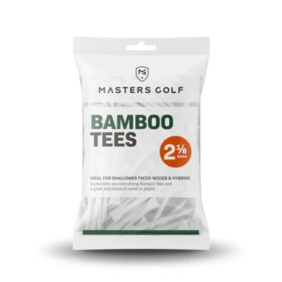 Image of Masters White Bamboo Tees (2 1/8&quot; 25 per Pack)