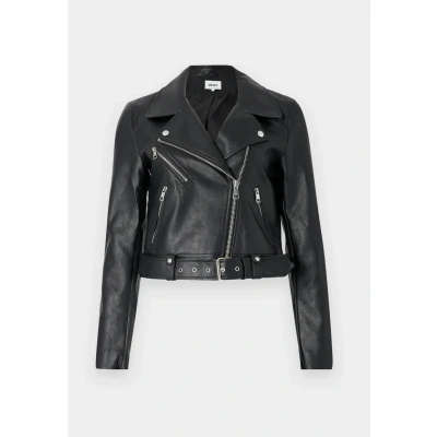 Image of ONLY Onlvera Biker Faux leather jacket, Women&#039;s, Size: XS, Black