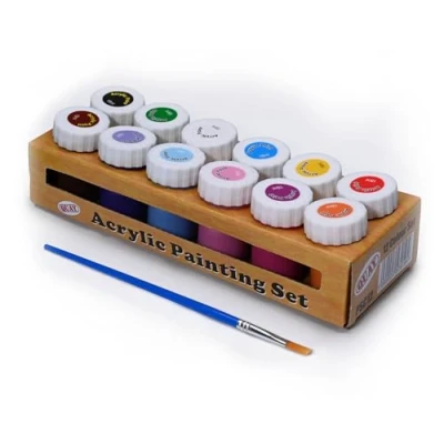 Image of Quay 12 Colour Acrylic Painting Set, x 18ml