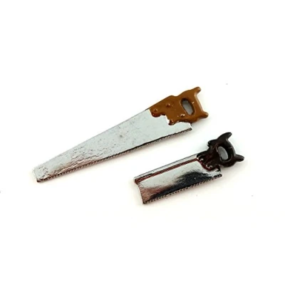 Image of Melody Jane Dolls House Wood Saws Garden Shed Garage Accessory Work Tools 1:12