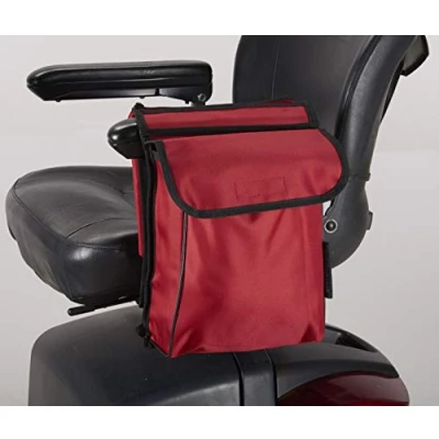 Image of Ducksback Mobility Scooter/Wheelchair Pannier Bag with Wallet Versatile Storage Red