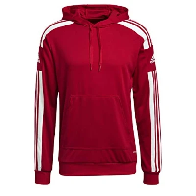 Image of adidas Men&#039;s Squadra 21 Hoodie, Team Power Red / White, L