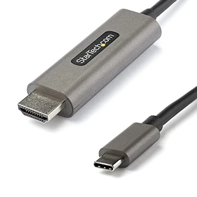Image of StarTech.com 10ft (3m) USB C to HDMI Cable 4K 60Hz w/HDR10 Ultra HD Type 2.0b Video Adapter HDR Monitor/Display Converter DP 1.4 Alt Mode HBR3 (CDP2HDMM3MH)