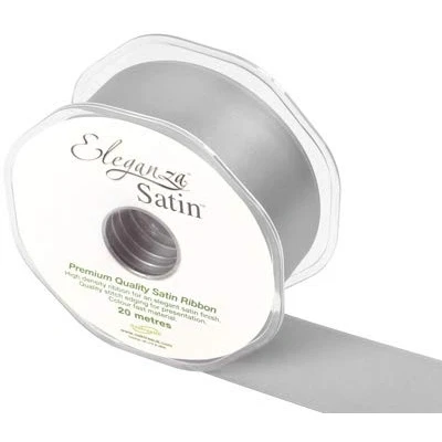 Image of Oaktree Premium Quality Ribbon, Satin, Cream, 11 x 4 cm