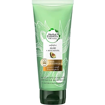 Image of Herbal Essences PURE:renew Sulphate Free Conditioner with Aloe + Avocado Oil, Conditioner, Hair Care Dry Hair, Vera Free, 180 ml